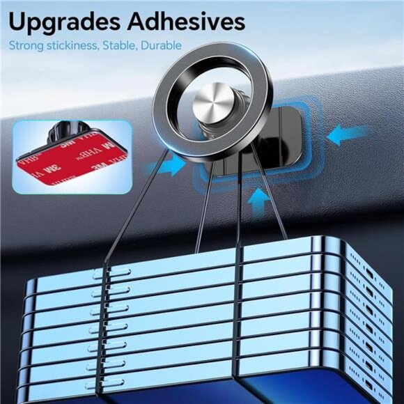 Car Mount【20 Strong Magnets】Magnetic Phone Holder for Car Phone Holder Mount - Picture 5 of 7